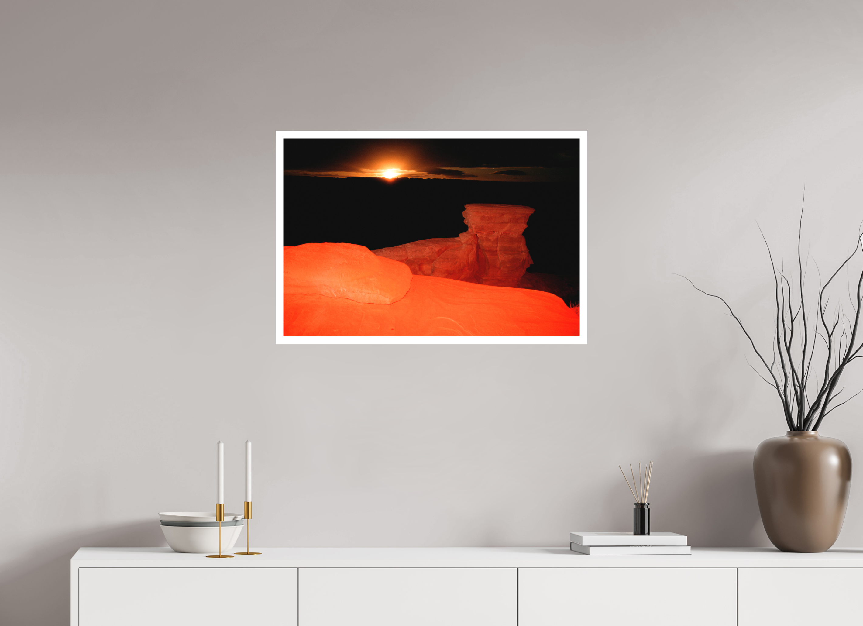 30 x 20″, Hahnemuhle Ultra-Smooth Full Moon Utah Salt Wash Five