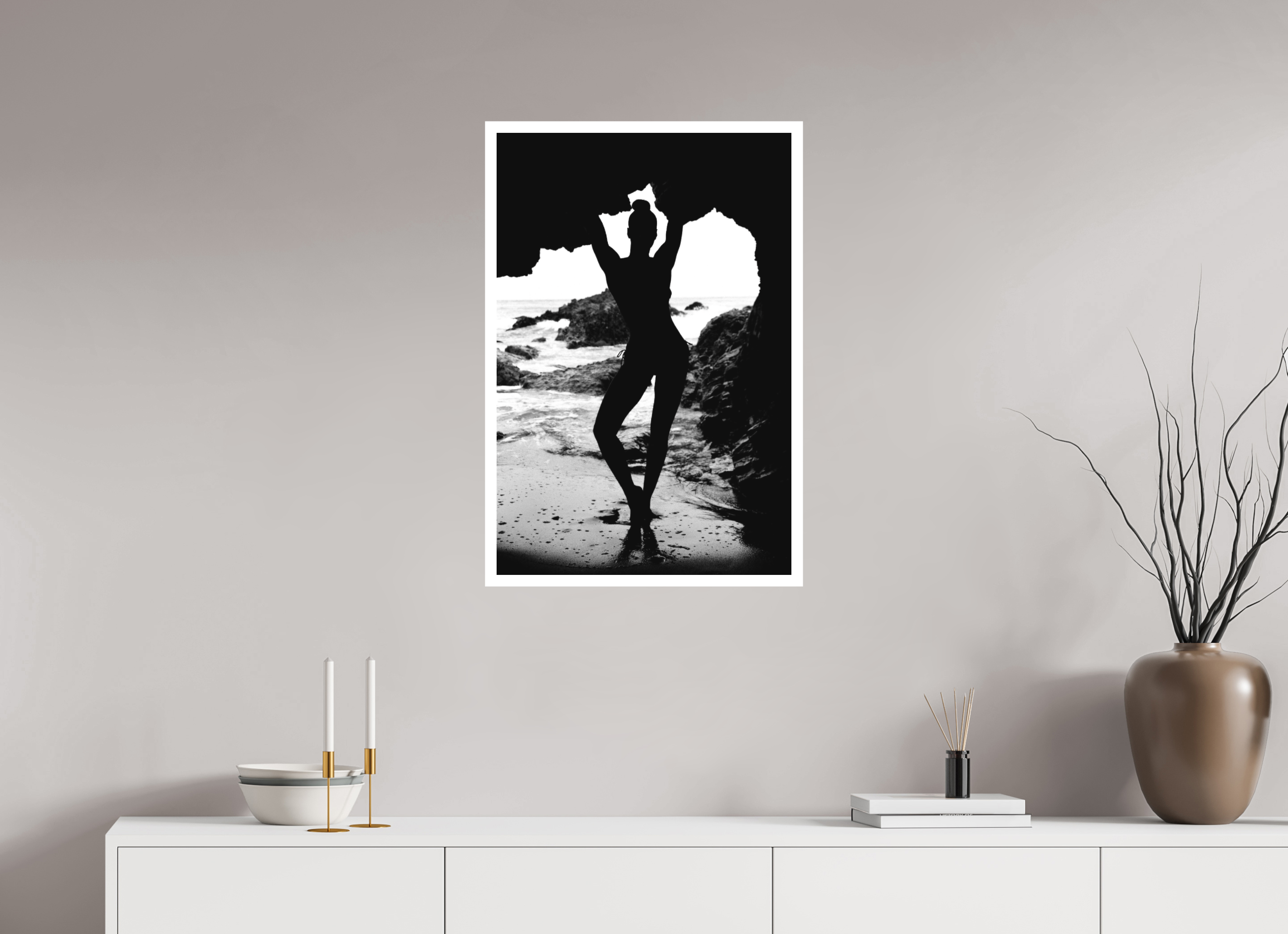 20 x 30″, Hahnemuhle Ultra-Smooth Leo Carrillo State Beach One