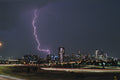 Downtown Lightning Photo Master-print