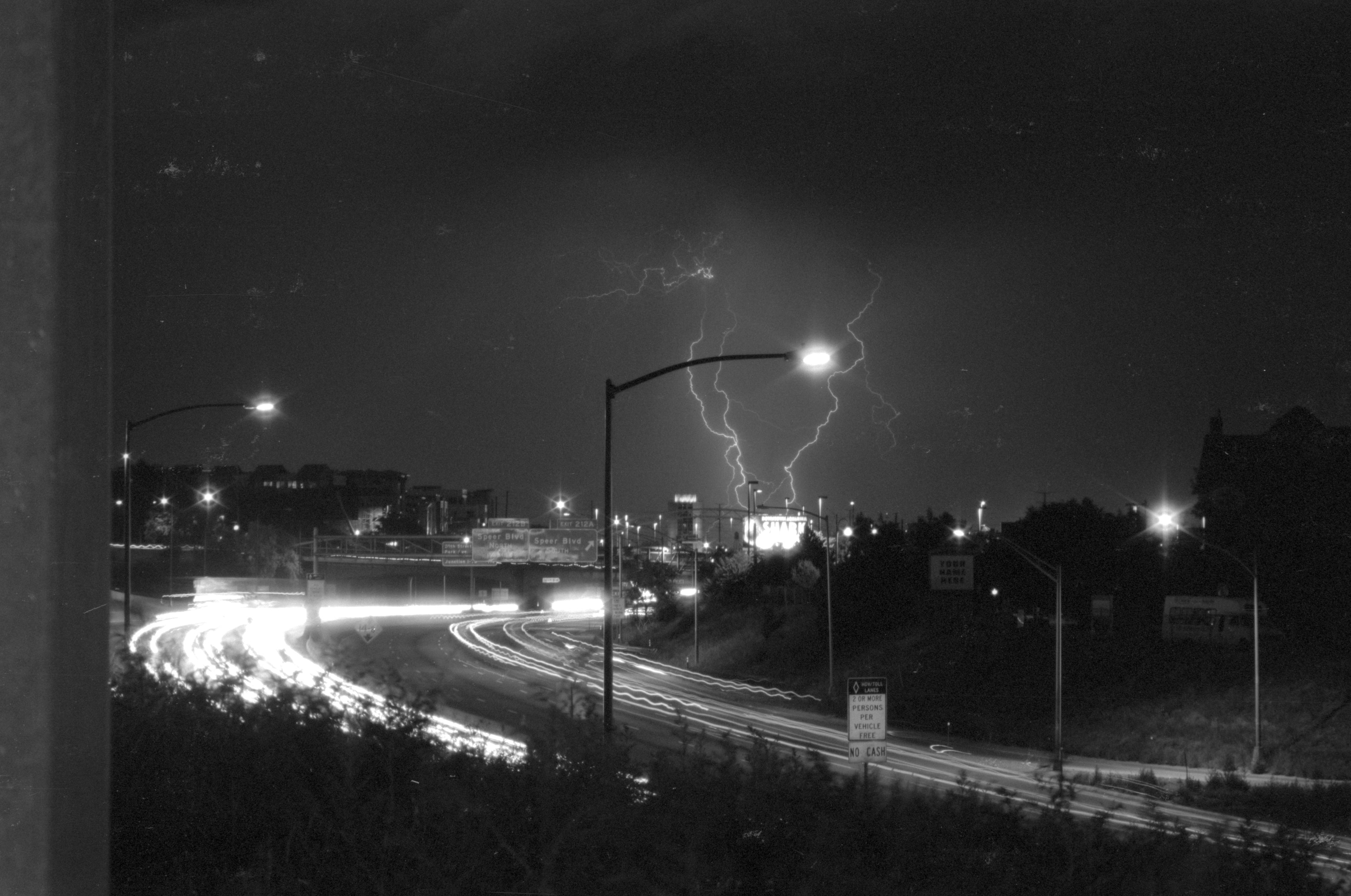 Black & White Lightning Photo Master-print #4
