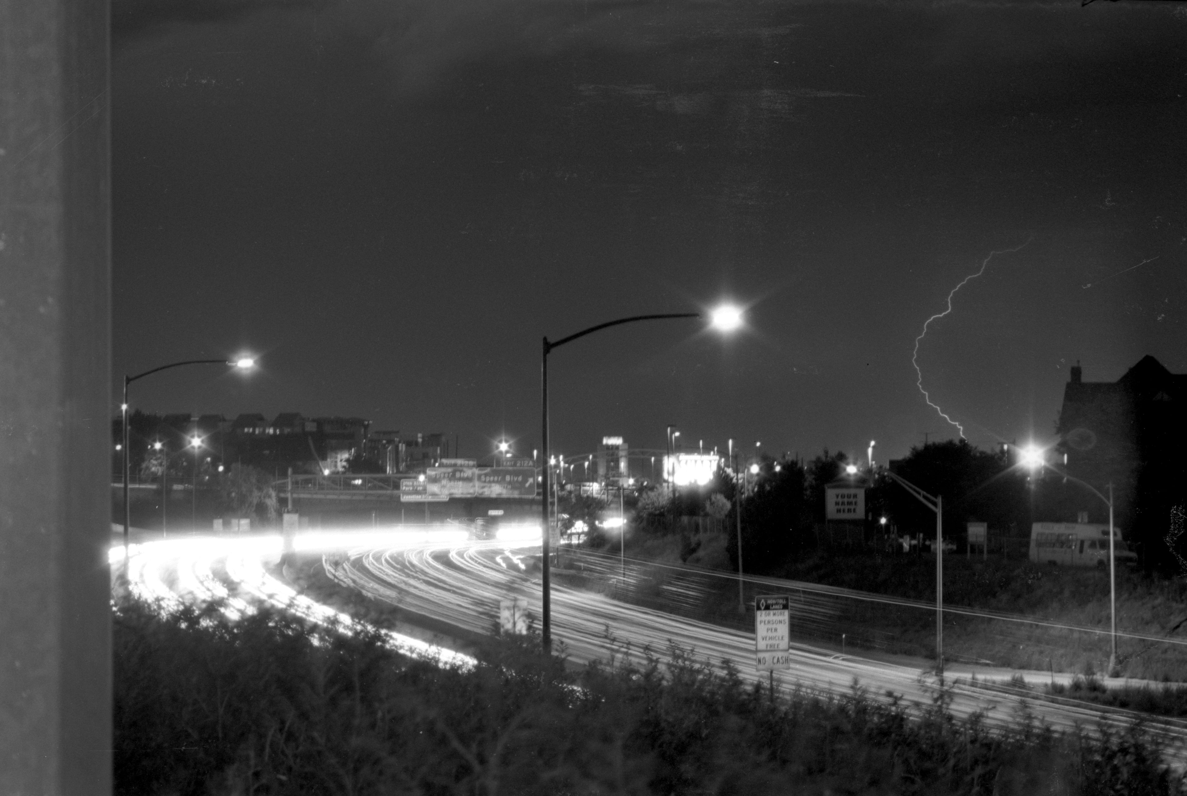 Black & White Lightning Photo Master-print #3