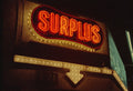 Surplus Store Neon Lights Photo Master-print