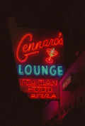 Gennaro’s Cafe Italiano Neon Lights Photo Master-print
