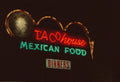 Taco House Neon Lights Photo Master-print