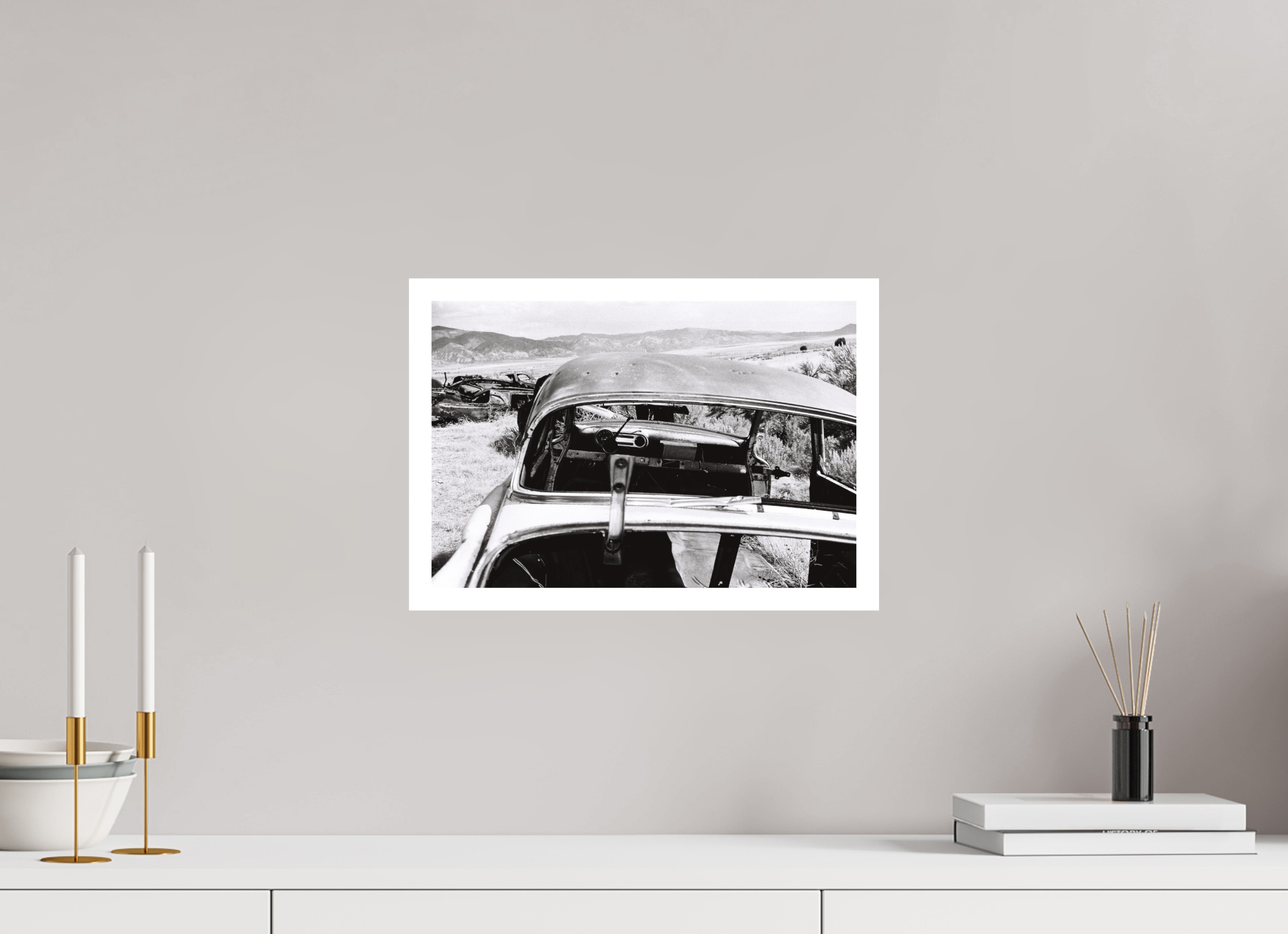 14.8 x 10″, Hahnemuhle Ultra-Smooth Erosion Car Four