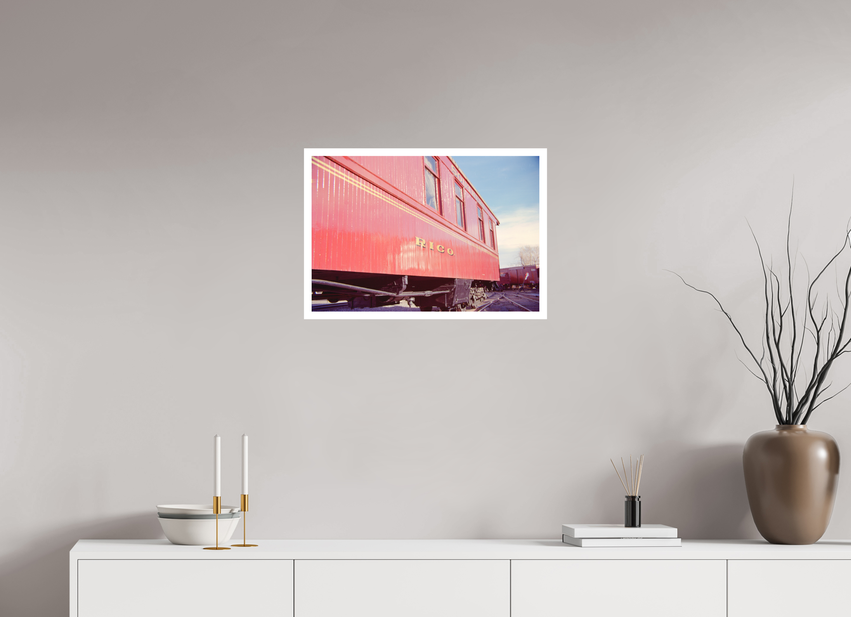 23.4 x 16″, Hahnemuhle Ultra-Smooth Trains Colorado Six