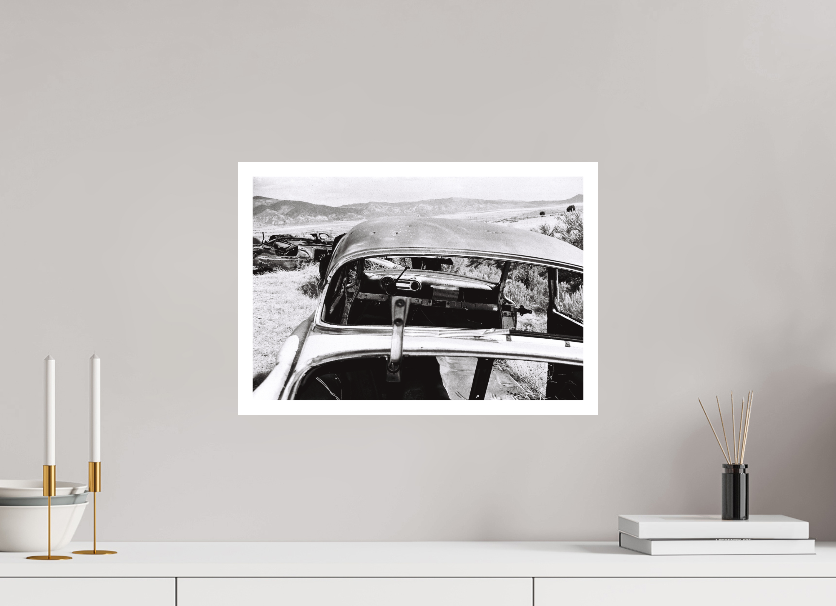 17.8 x 12″, Hahnemuhle Ultra-Smooth Erosion Car Four