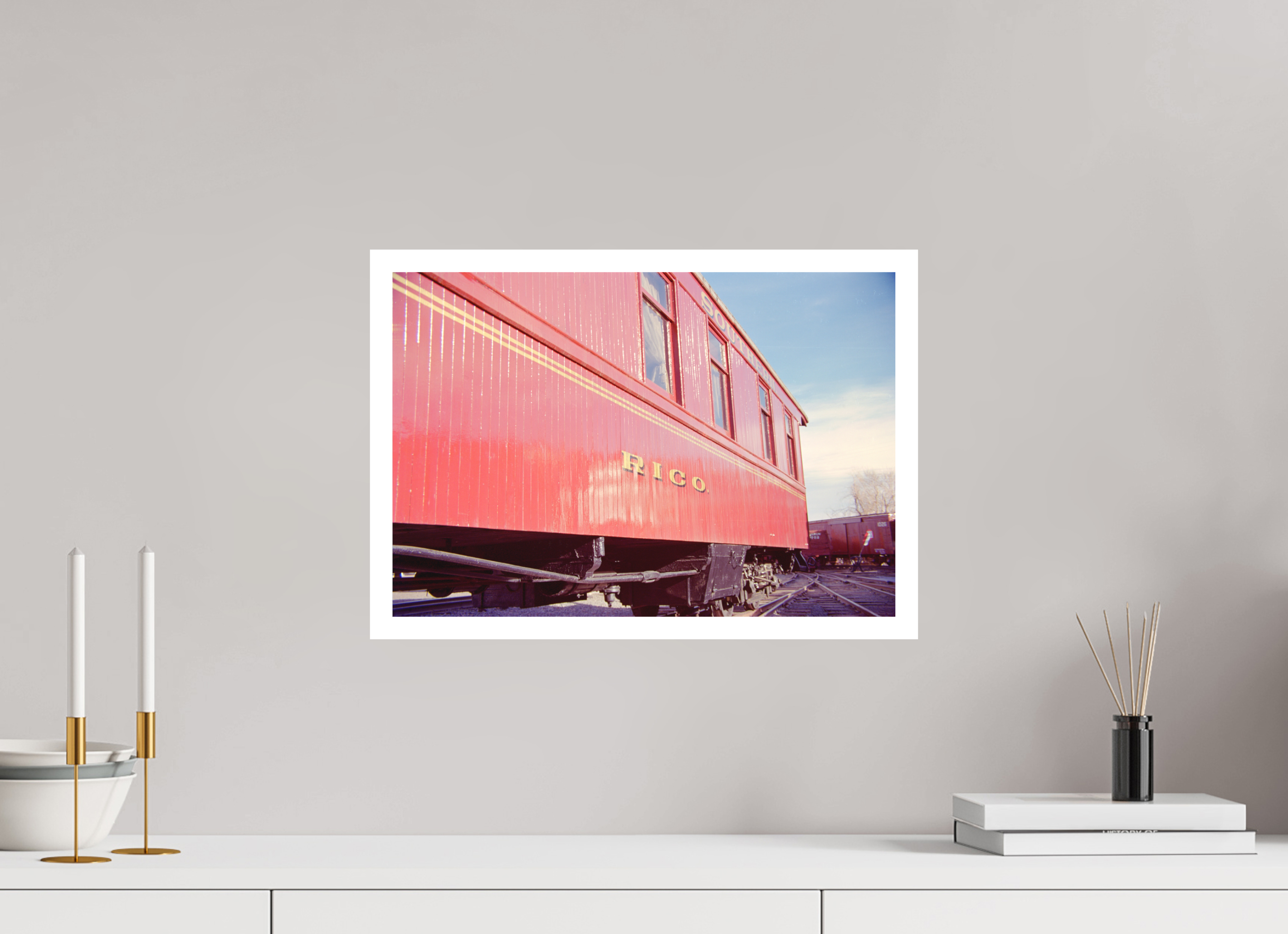 17.5 x 12″, Hahnemuhle Ultra-Smooth Trains Colorado Six