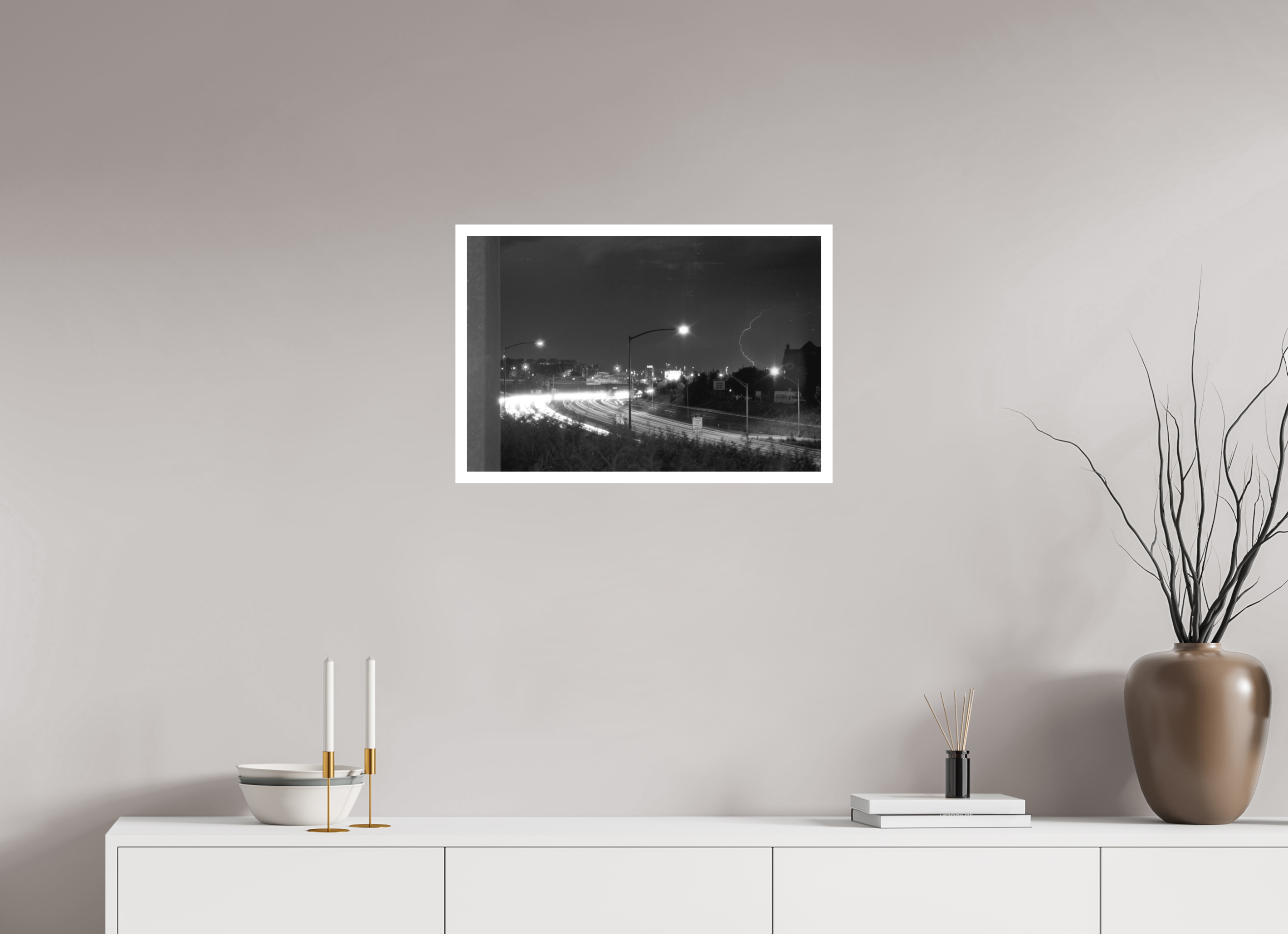 24 x 16″, Hahnemuhle Ultra Smooth Paper Black & White Lightning Photo Master-print #3