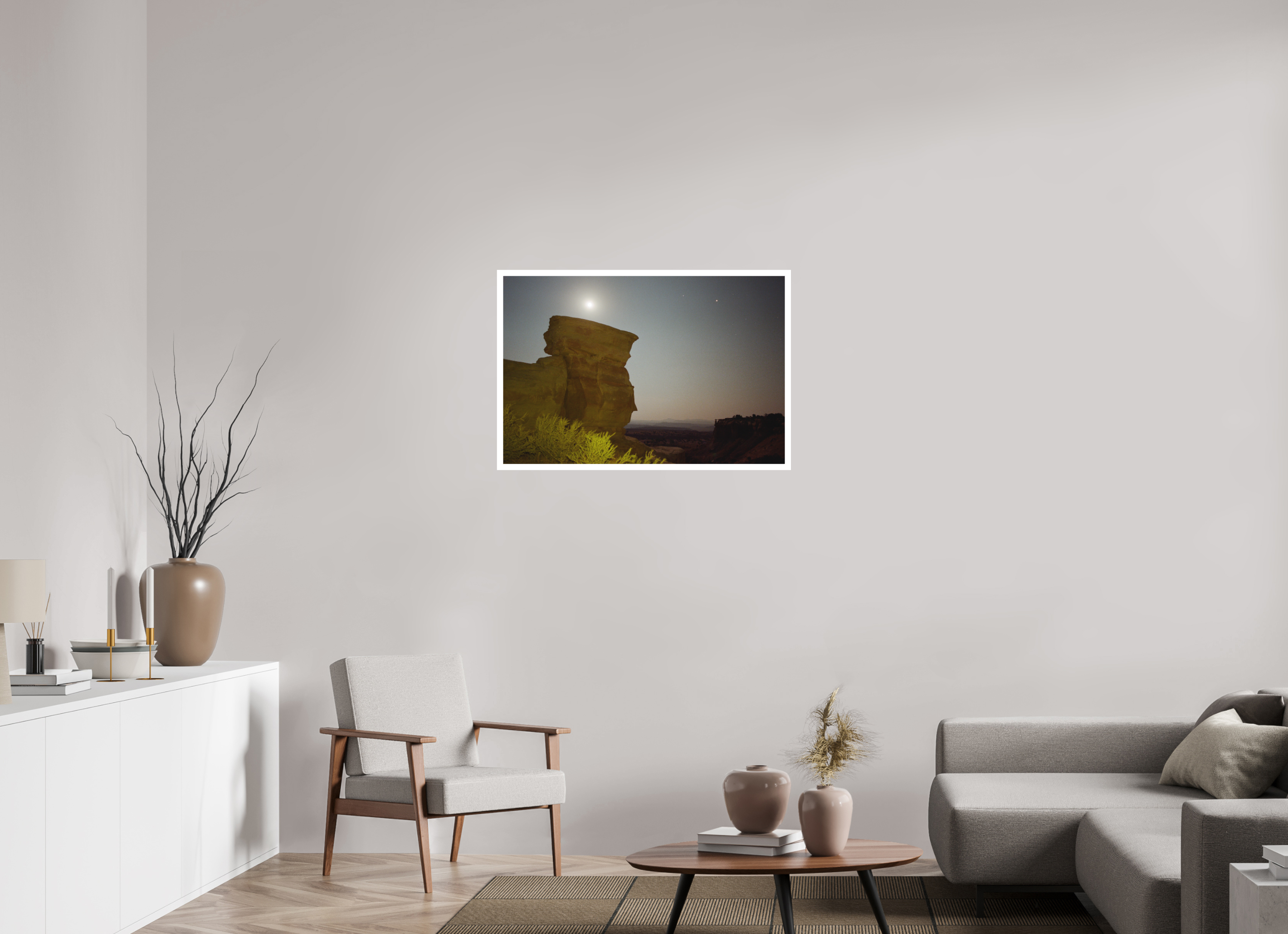 36 x 24″, Hahnemuhle Ultra-Smooth Paper Full Moon at the remote Utah Salt Wash Photo Master-print #3