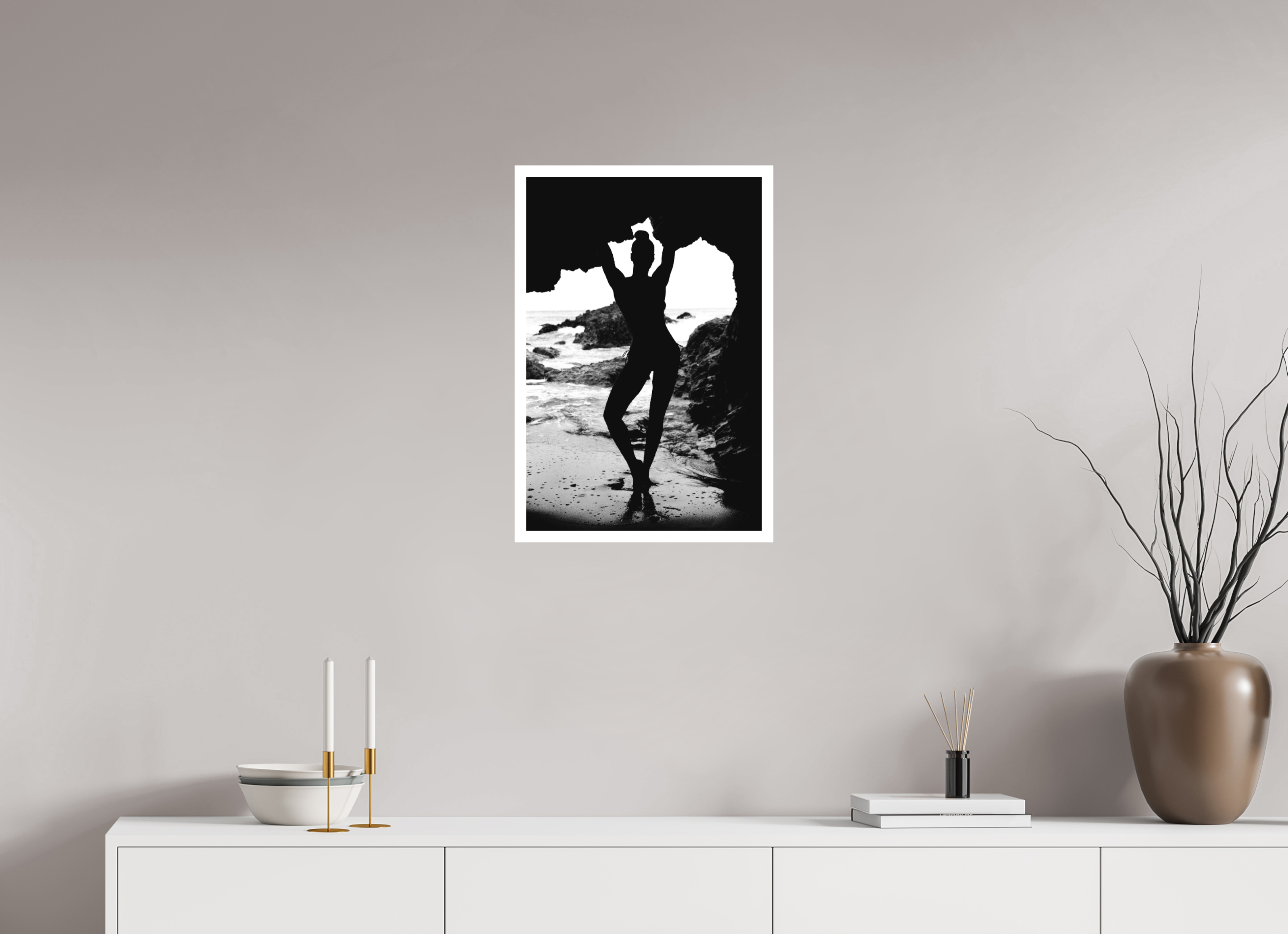 16 x 24″, Hahnemuhle Ultra-Smooth Leo Carrillo State Beach One