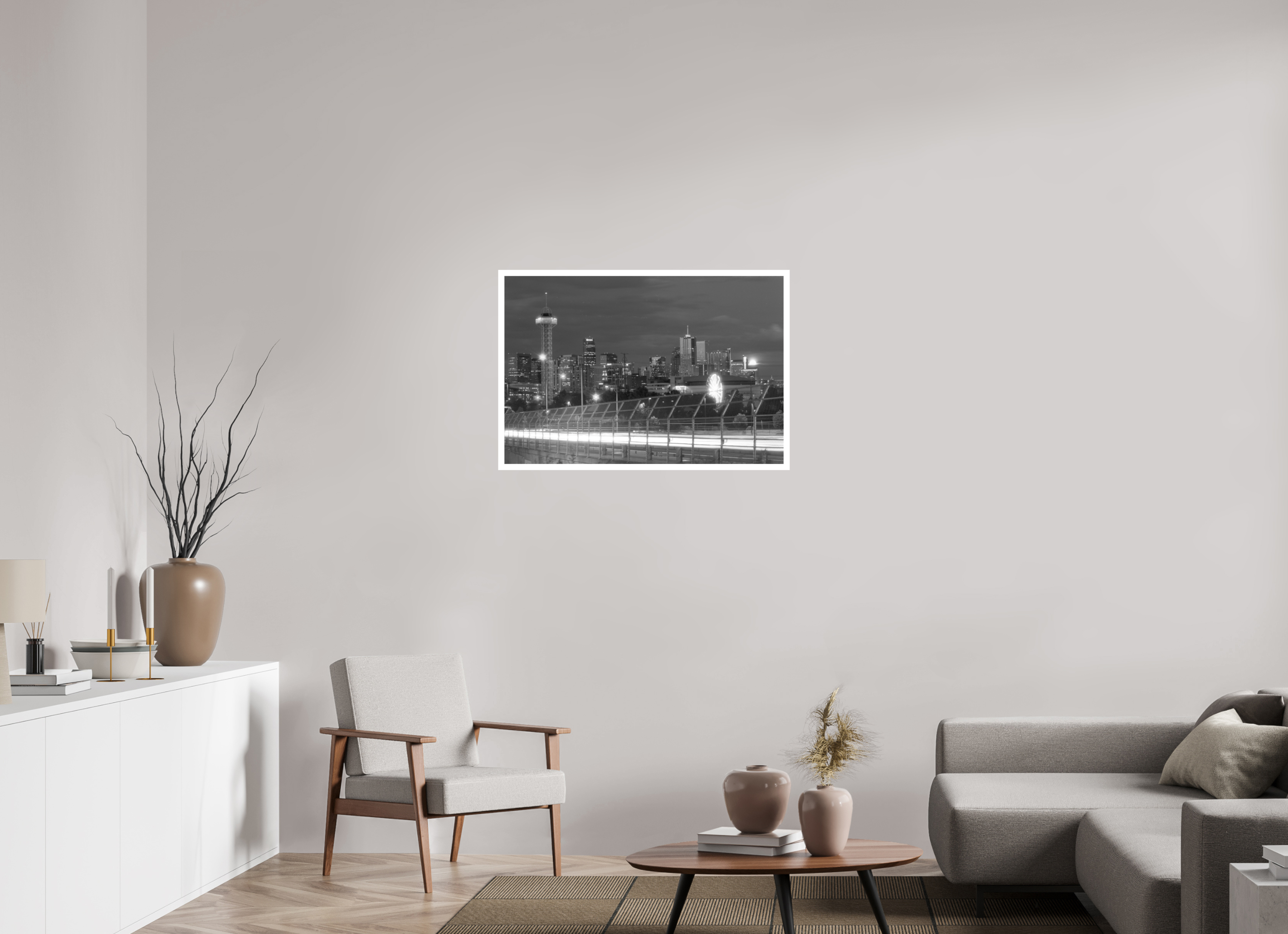 35.7 x 24″, Hahnemuhle Ultra Smooth Paper City Full Moon Photo Master-print #1