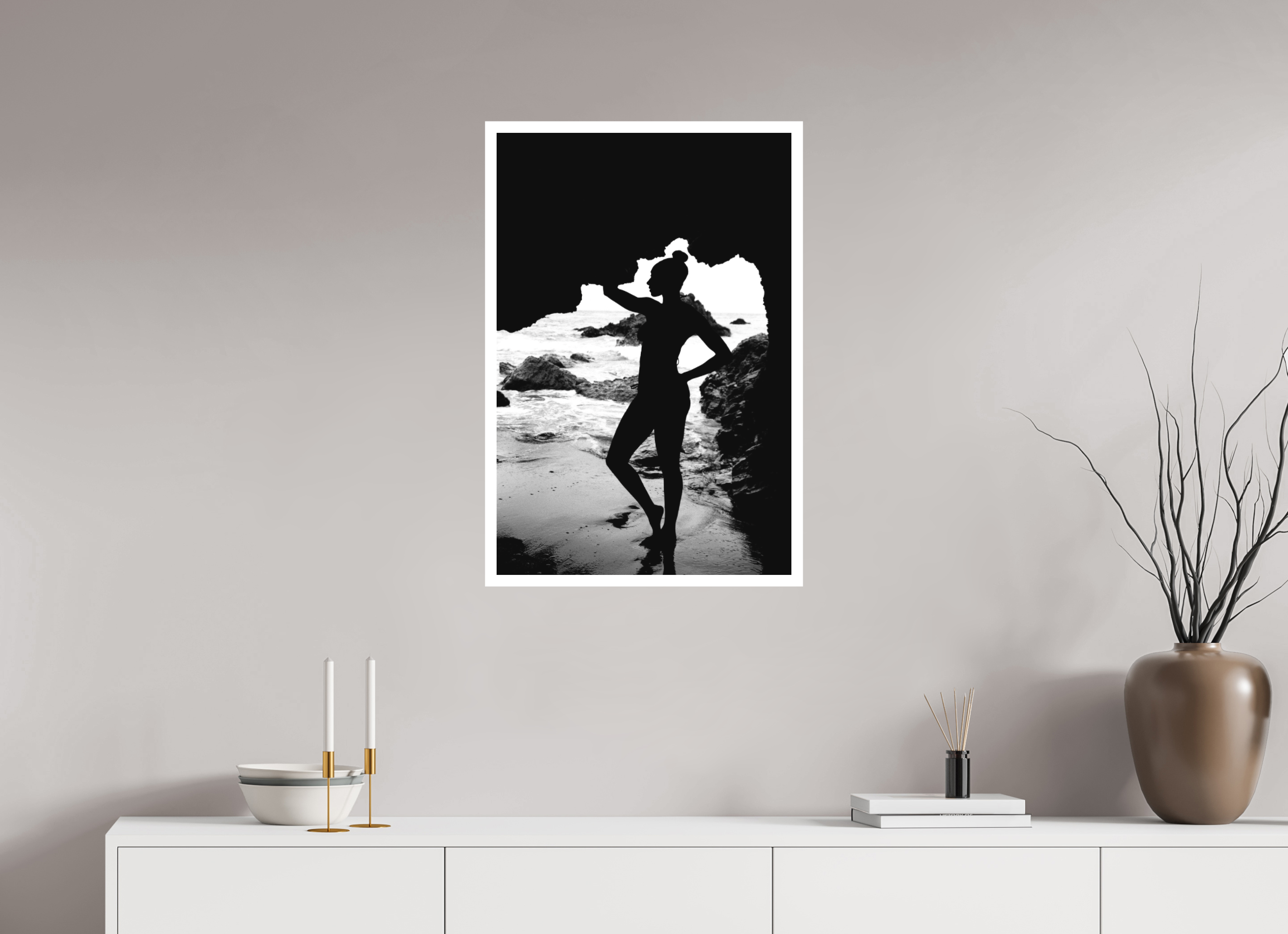 20 x 30″, Hahnemuhle Ultra-Smooth Leo Carrillo State Beach Two