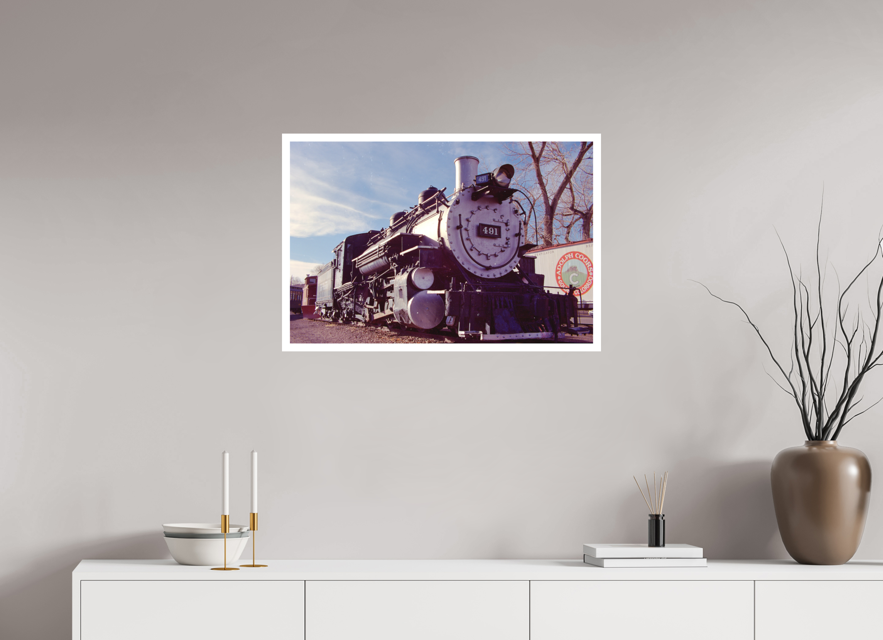 30 x 20″, Hahnemuhle Ultra-Smooth Trains Colorado Five