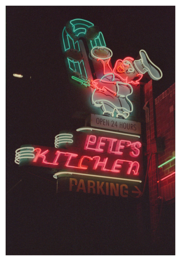 Main image Pete’s Kitchen Neon Lights Photo Master-print