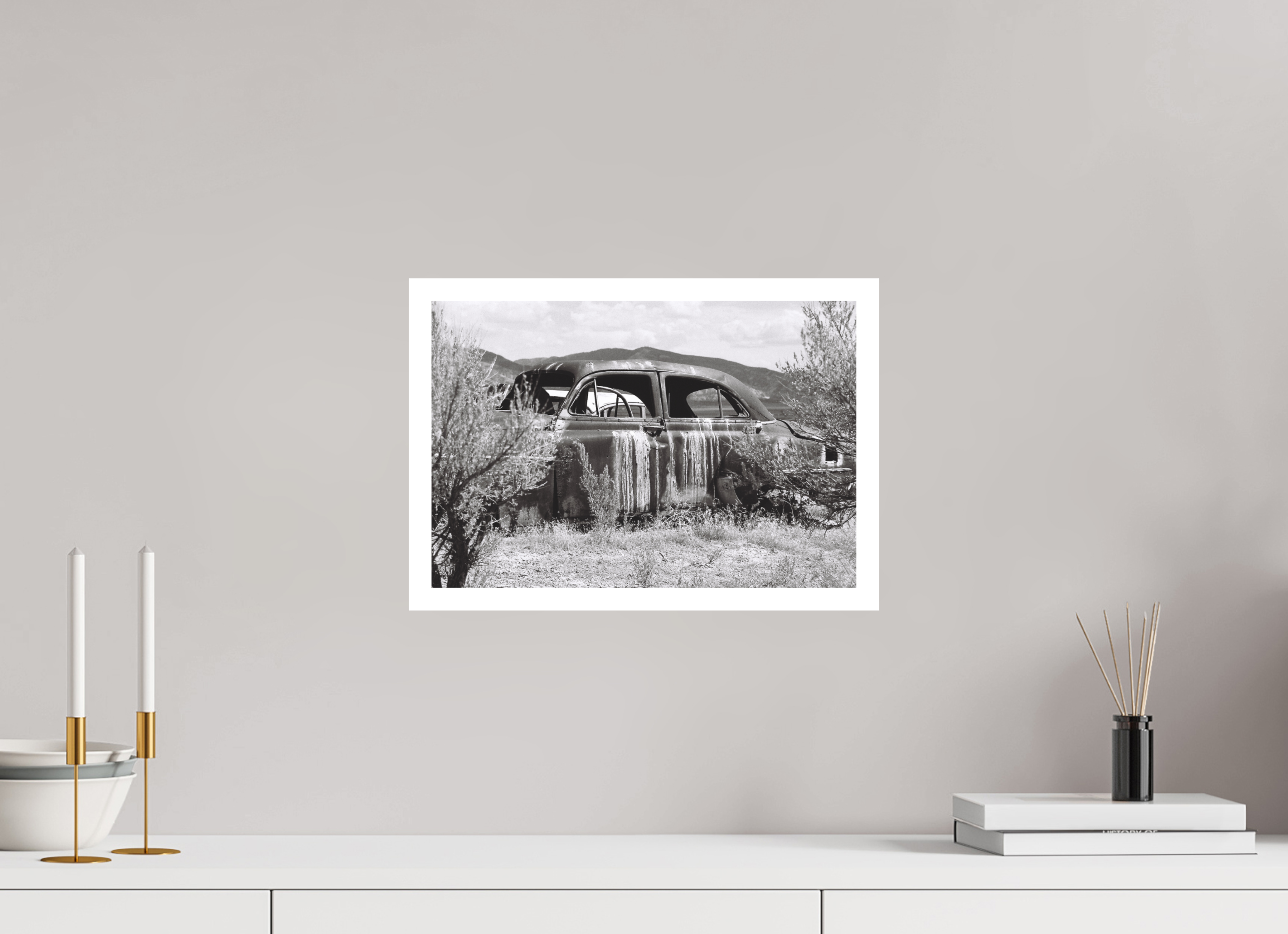 14.8 x 10″, Hahnemuhle Ultra-Smooth Erosion Car Five