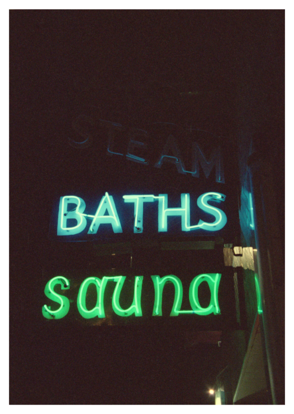 Main image Lake Steam Baths Neon Lights Photo Masterprint