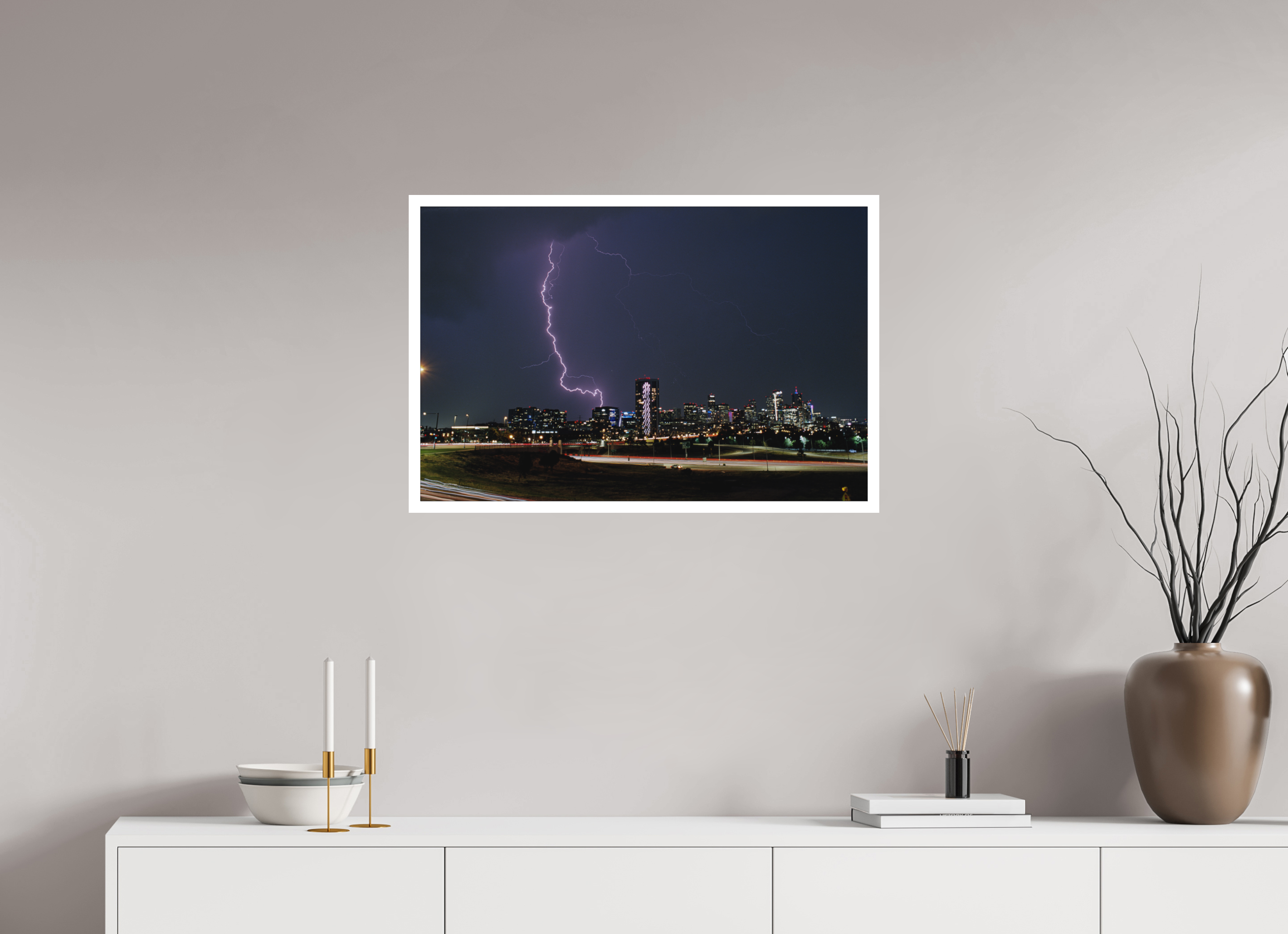 30.4 x 20″, Hahnemuhle Ultra-Smooth Downtown Lightning