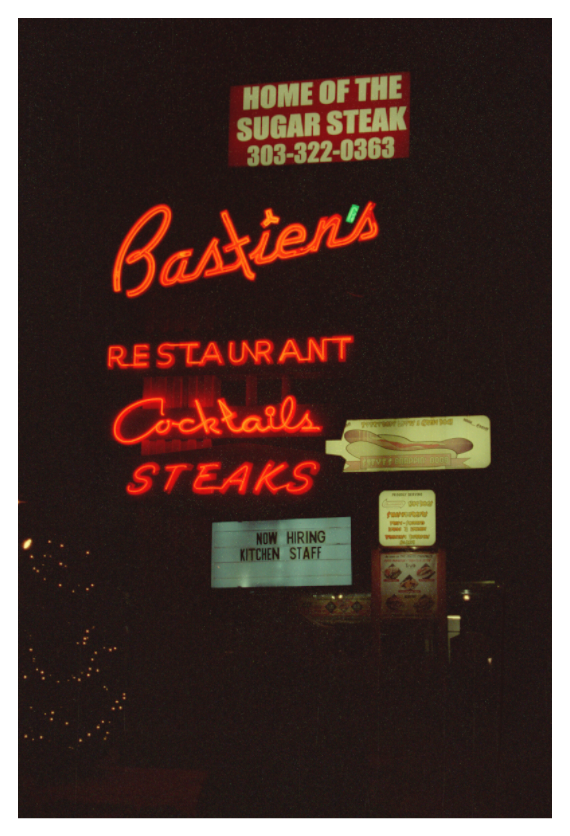 Main image Bastien’s Restaurant Neon Lights Photo Master-print