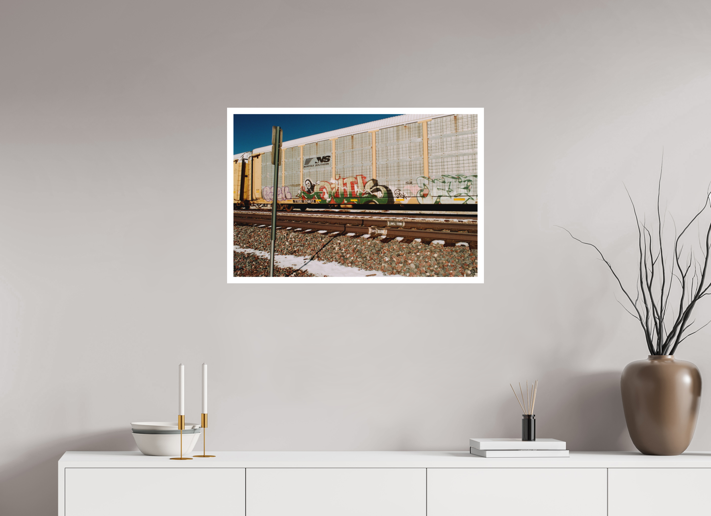 30 x 20″, Hahnemuhle Ultra-Smooth Trains Arizona Four