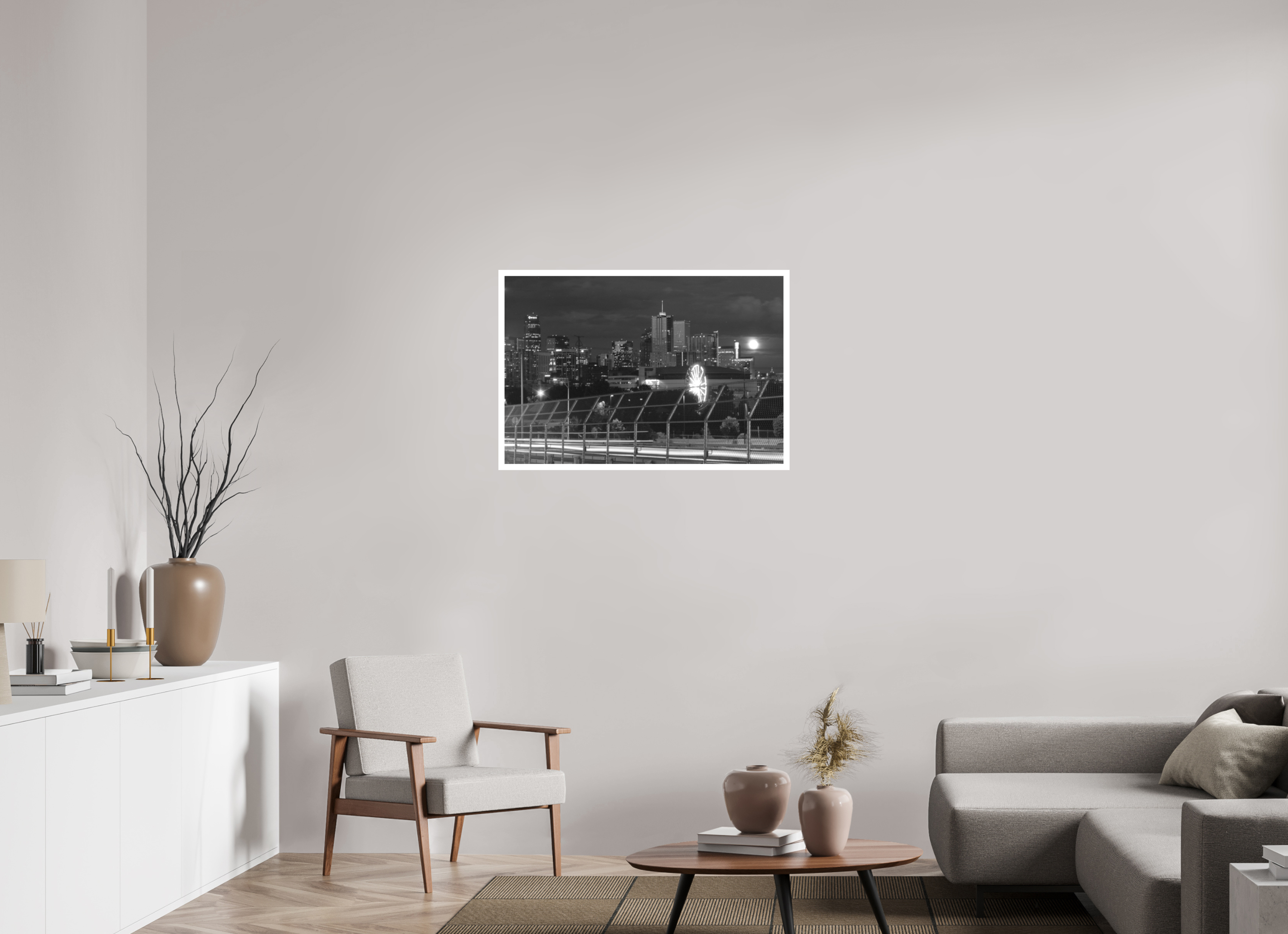 35.6 x 24″, Hahnemuhle Ultra Smooth Paper City Full Moon Photo Master-print #2
