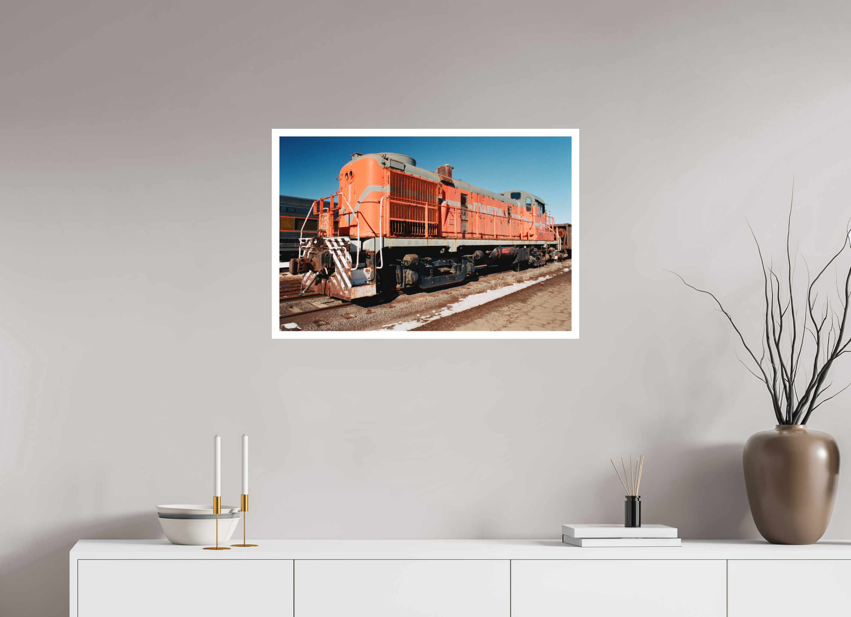 30 x 20″, Hahnemuhle Ultra-Smooth Trains Arizona Ten