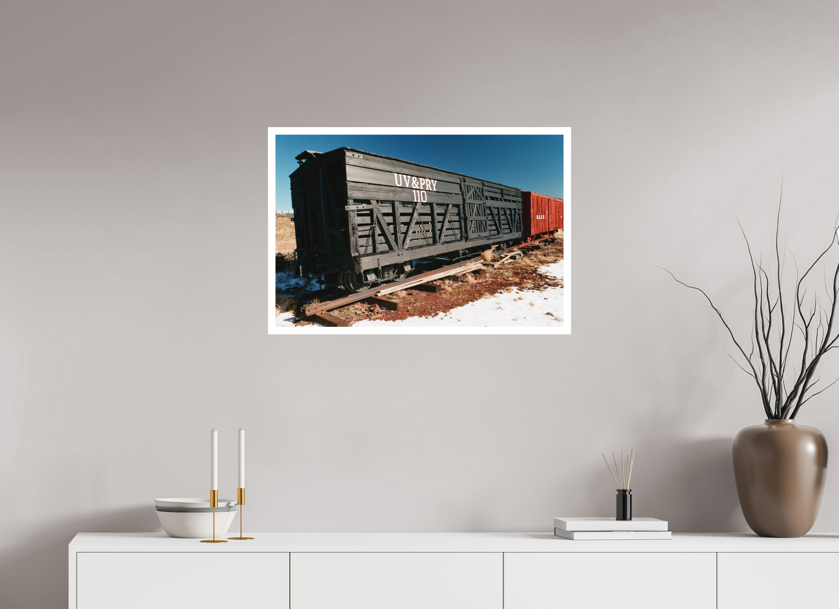30 x 20″, Hahnemuhle Ultra-Smooth Trains Arizona Six