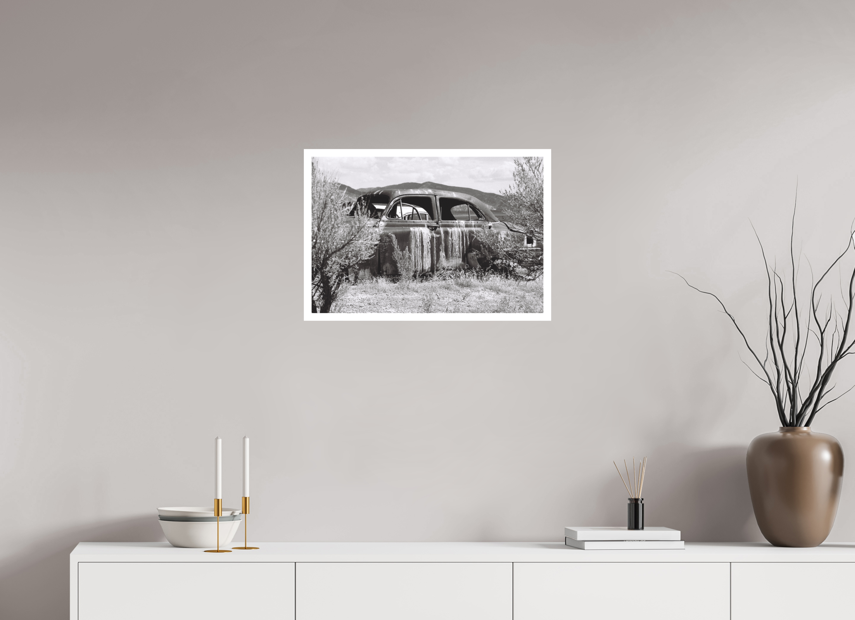 23.7 x 16″, Hahnemuhle Ultra-Smooth Erosion Car Five