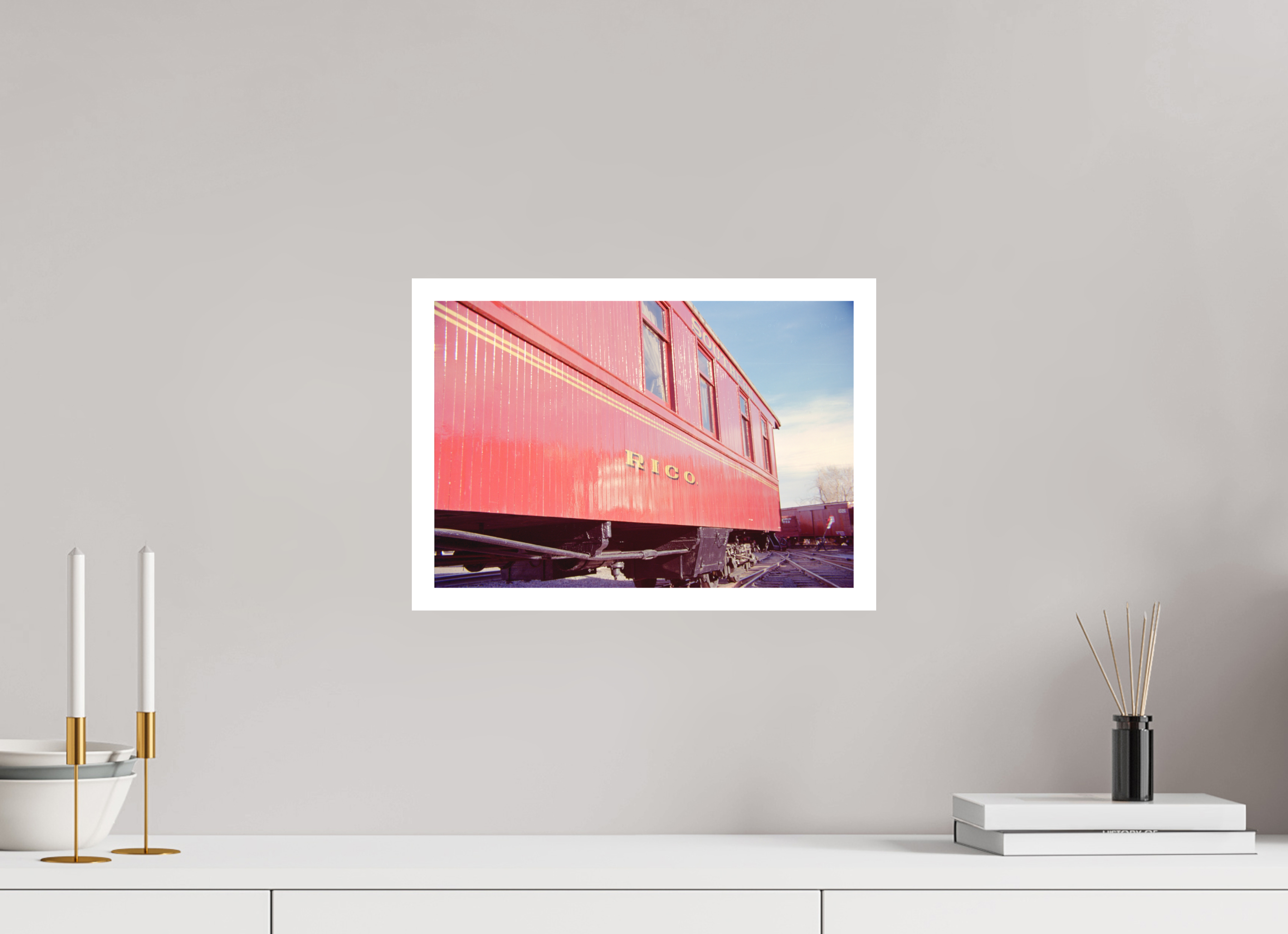 14.6 x 10″, Hahnemuhle Ultra-Smooth Trains Colorado Six