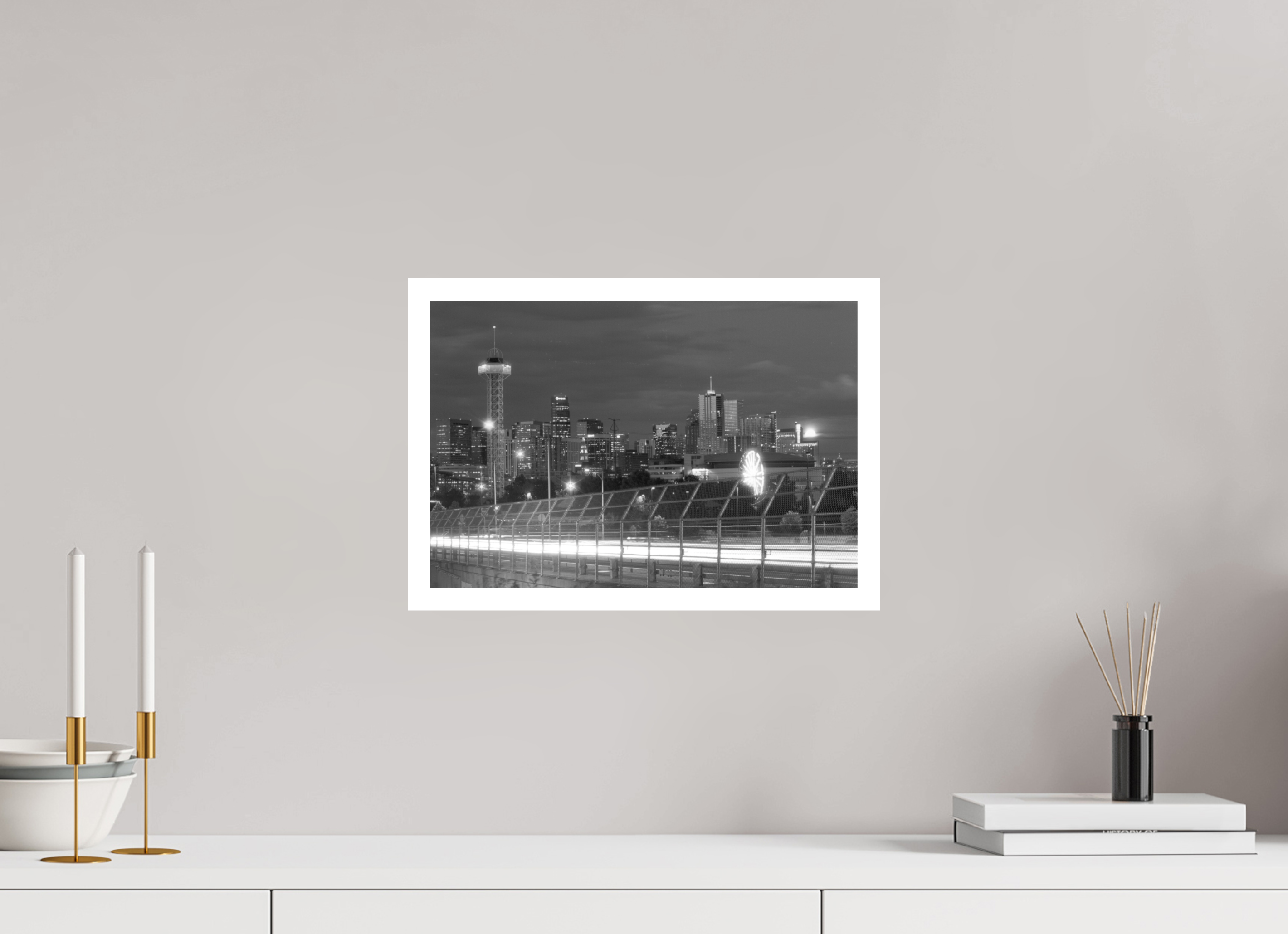 14.9 x 10″, Hahnemuhle Ultra Smooth Paper City Full Moon Photo Master-print #1