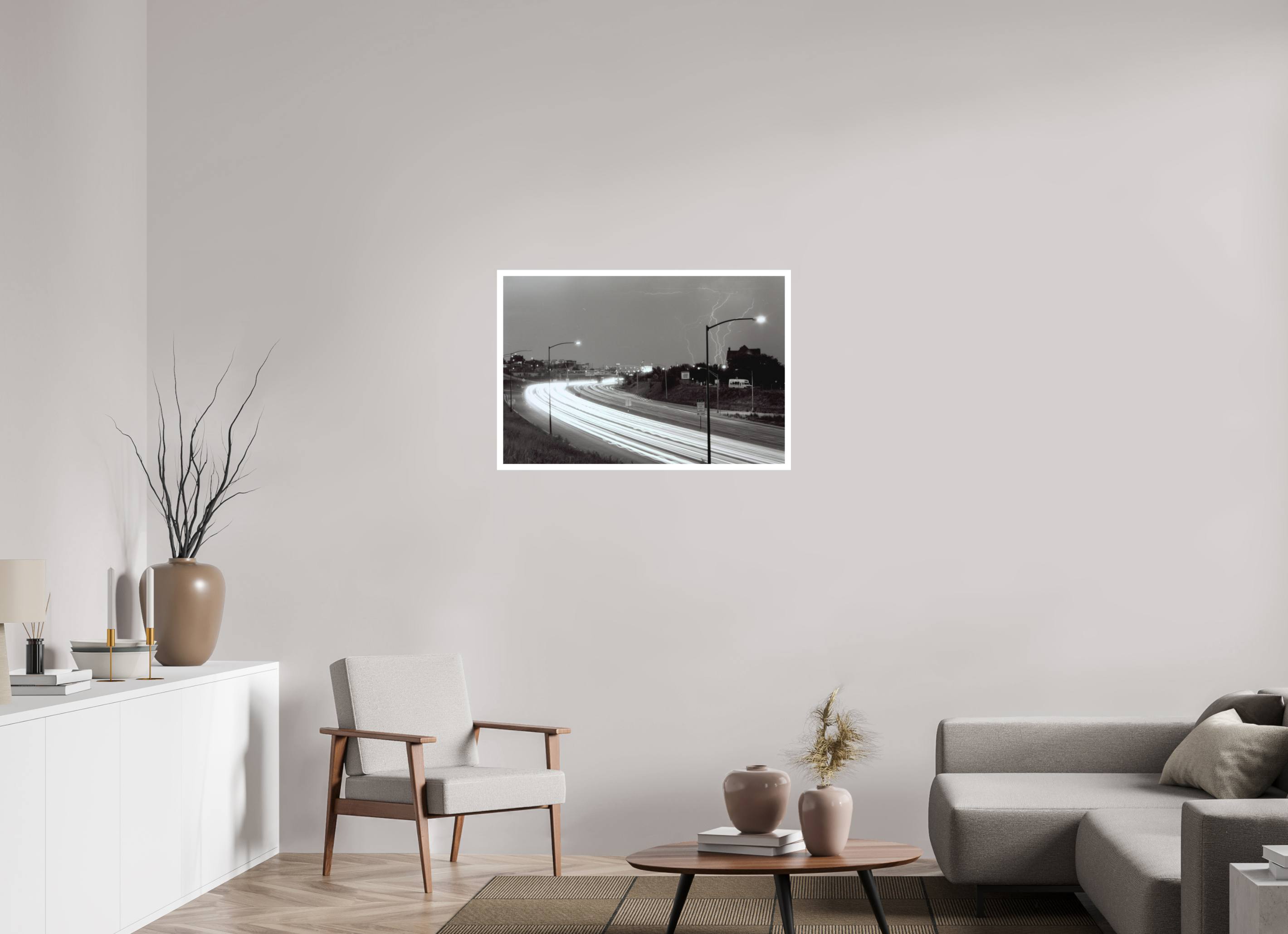 36 x 24″, Hahnemuhle Ultra Smooth Paper Black & White Lightning Photo Master-print #2