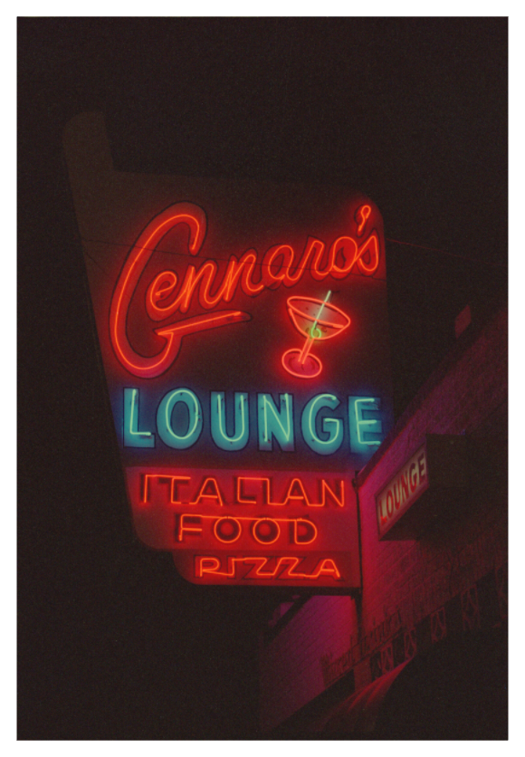 Main image Gennaro’s Cafe Italiano Neon Lights Photo Masterprint