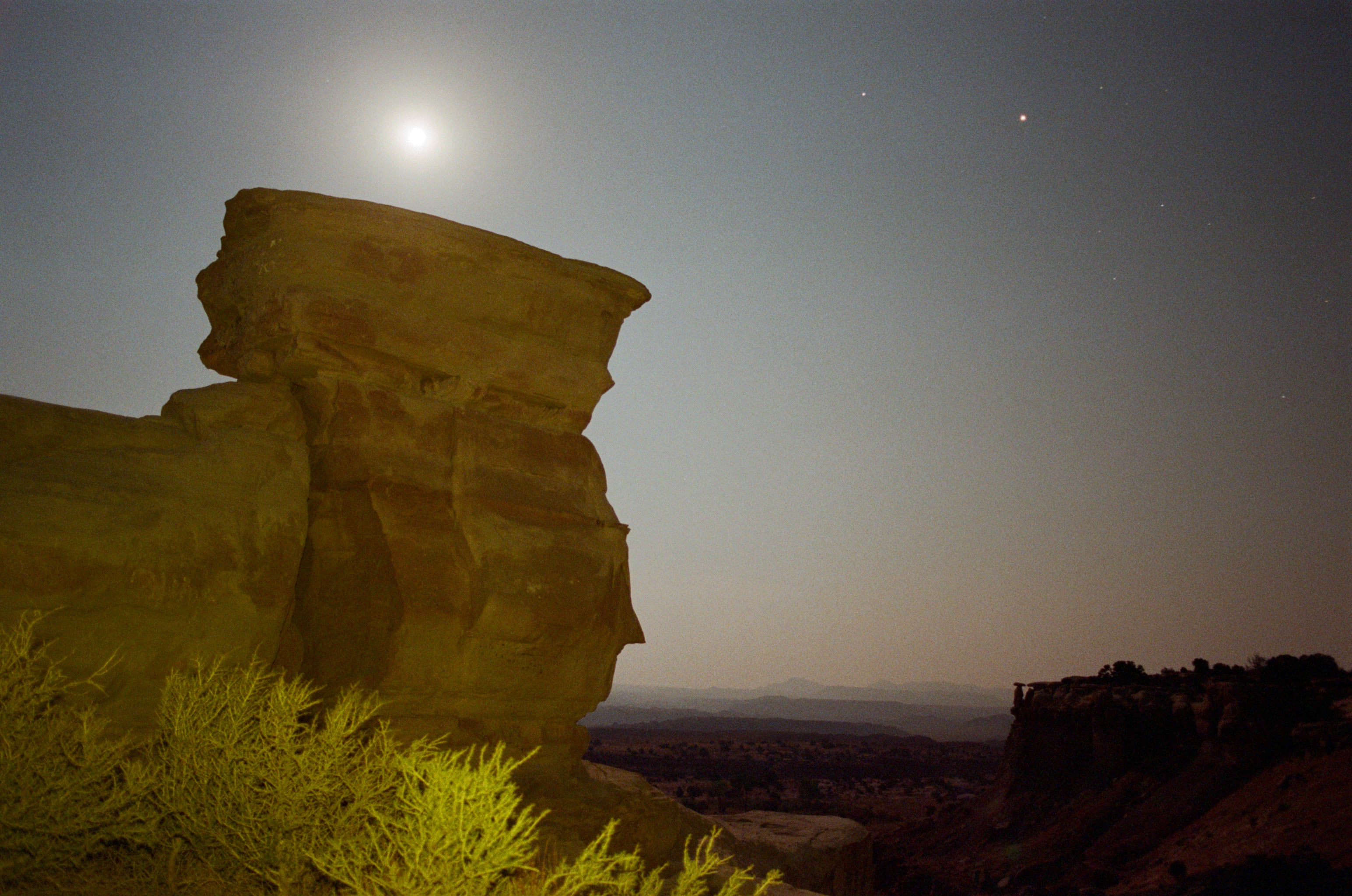 Full Moon at the remote Utah Salt Wash Photo Master-print #3