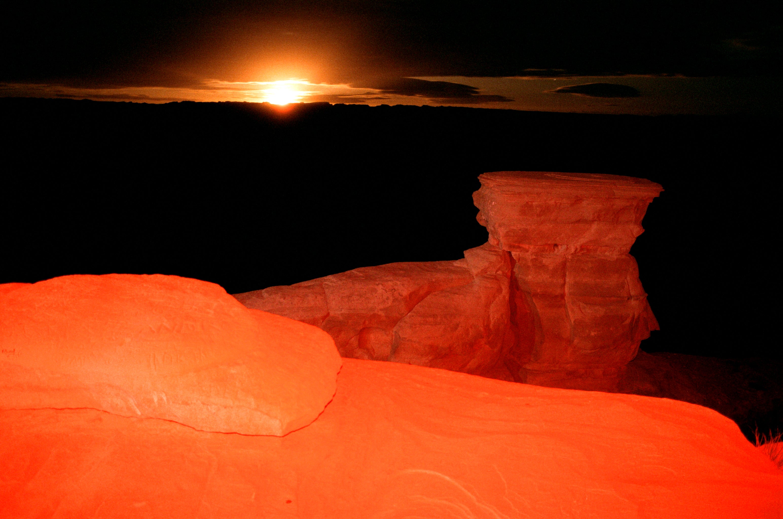 Full Moon at the remote Utah Salt Wash Photo Master-print #5