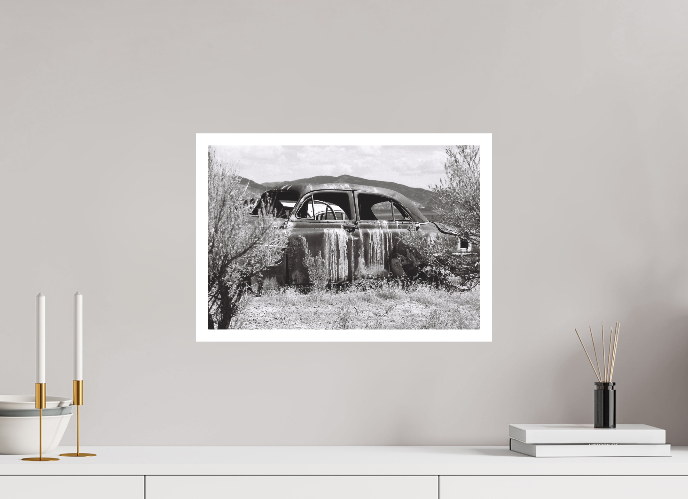 17.8 x 12″, Hahnemuhle Ultra-Smooth Erosion Car Five