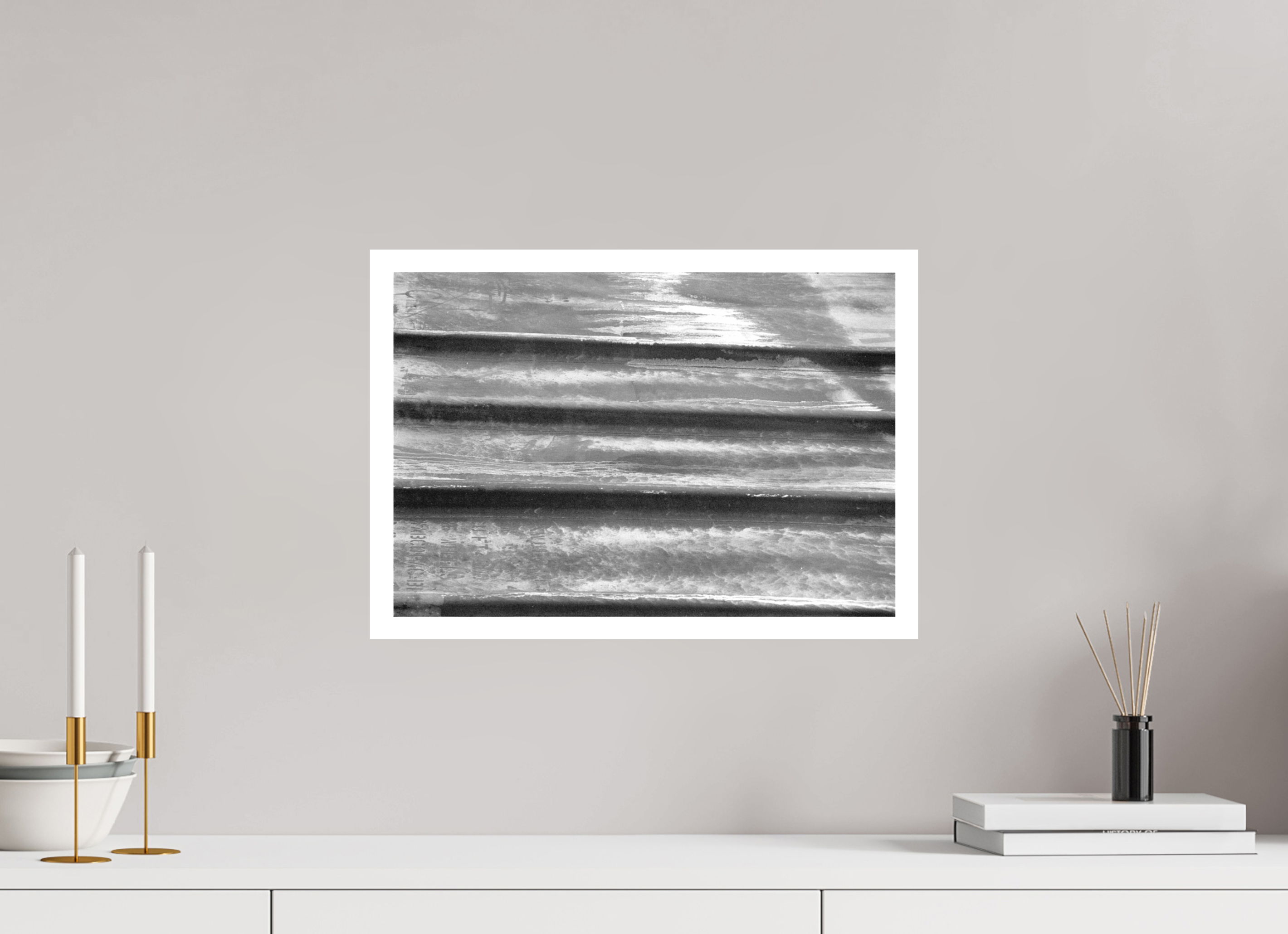 17.5 x 12″, Hahnemuhle Ultra-Smooth Abstract Trains Four