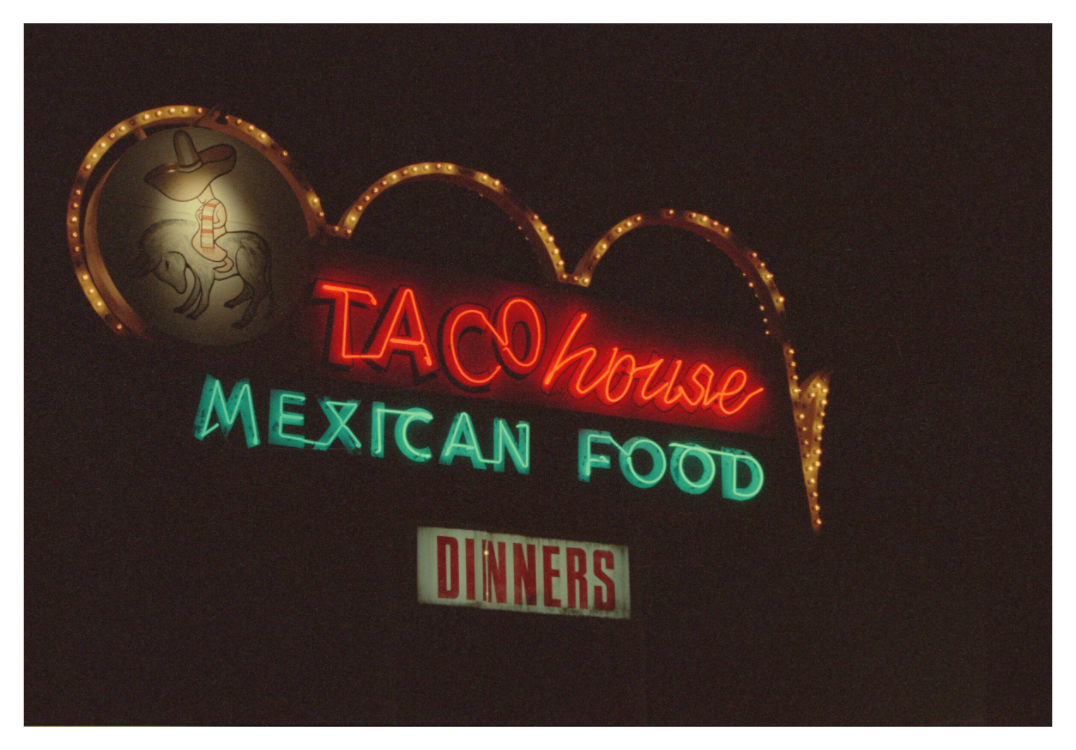 Main image Taco House Neon Lights Photo Master-print