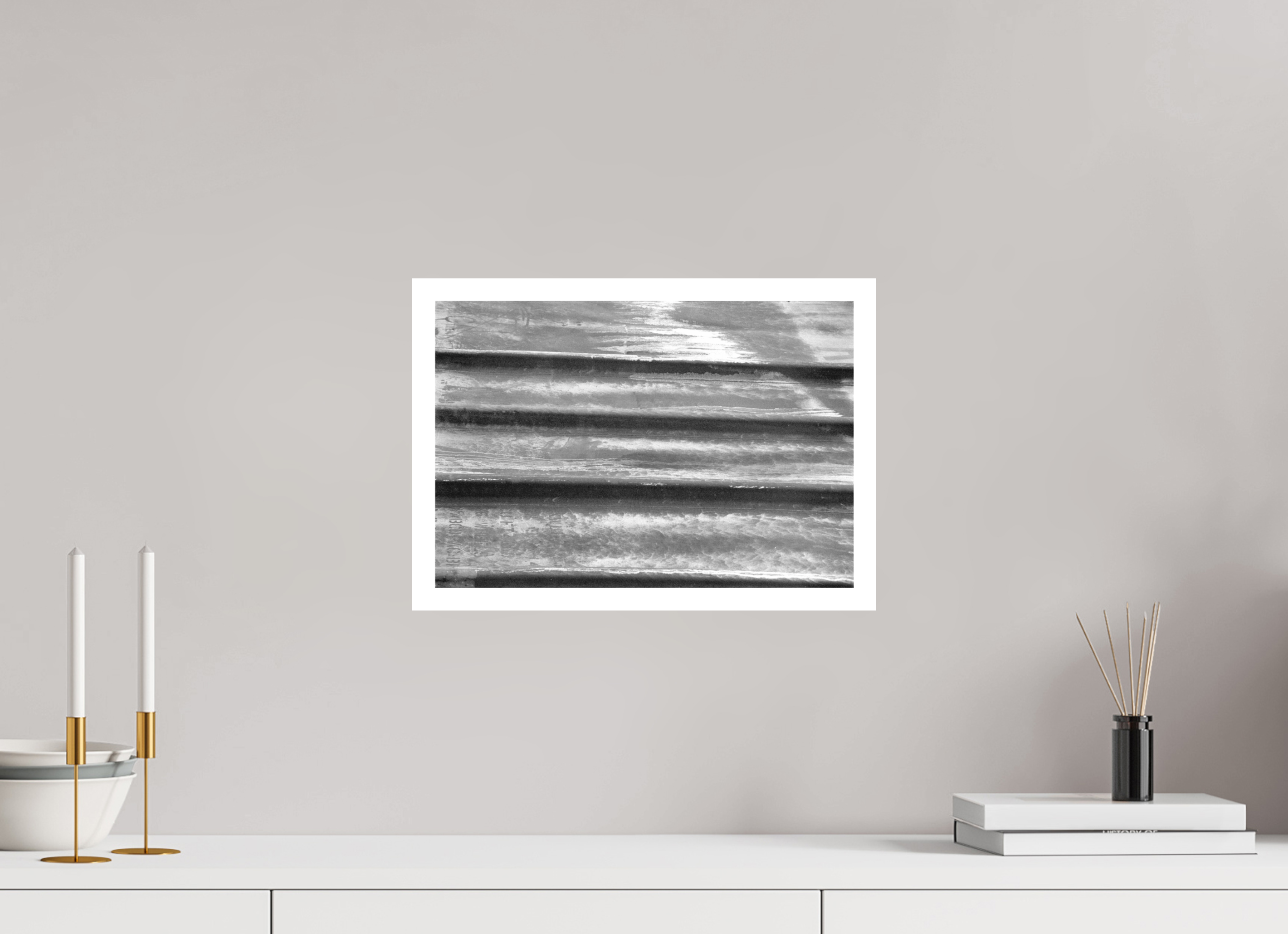 14.6 x 10″, Hahnemuhle Ultra-Smooth Abstract Trains Four