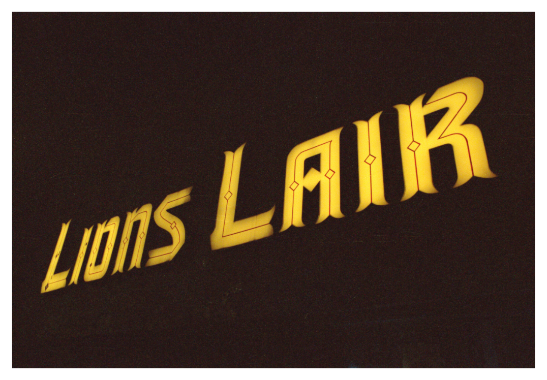 Main image Lions Lair Neon Lights Photo Master-print