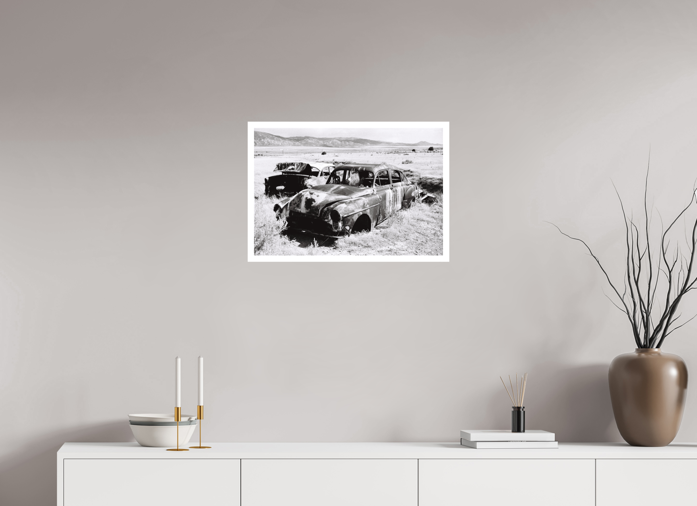 23.7 x 16″, Hahnemuhle Ultra-Smooth Paper Rusted Auto-Dam Car Photo Master-print #1