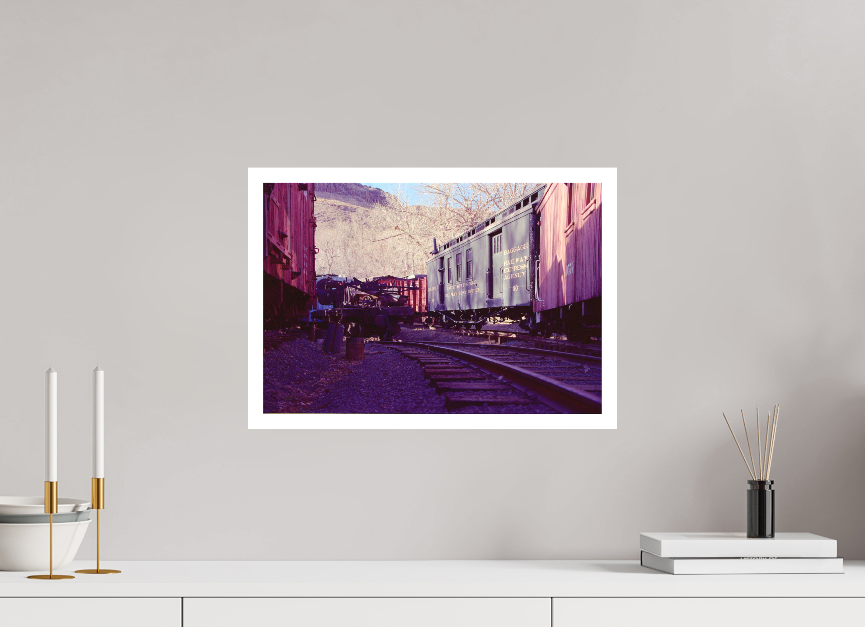 17.6 x 12″, Hahnemuhle Ultra-Smooth Trains Colorado Four