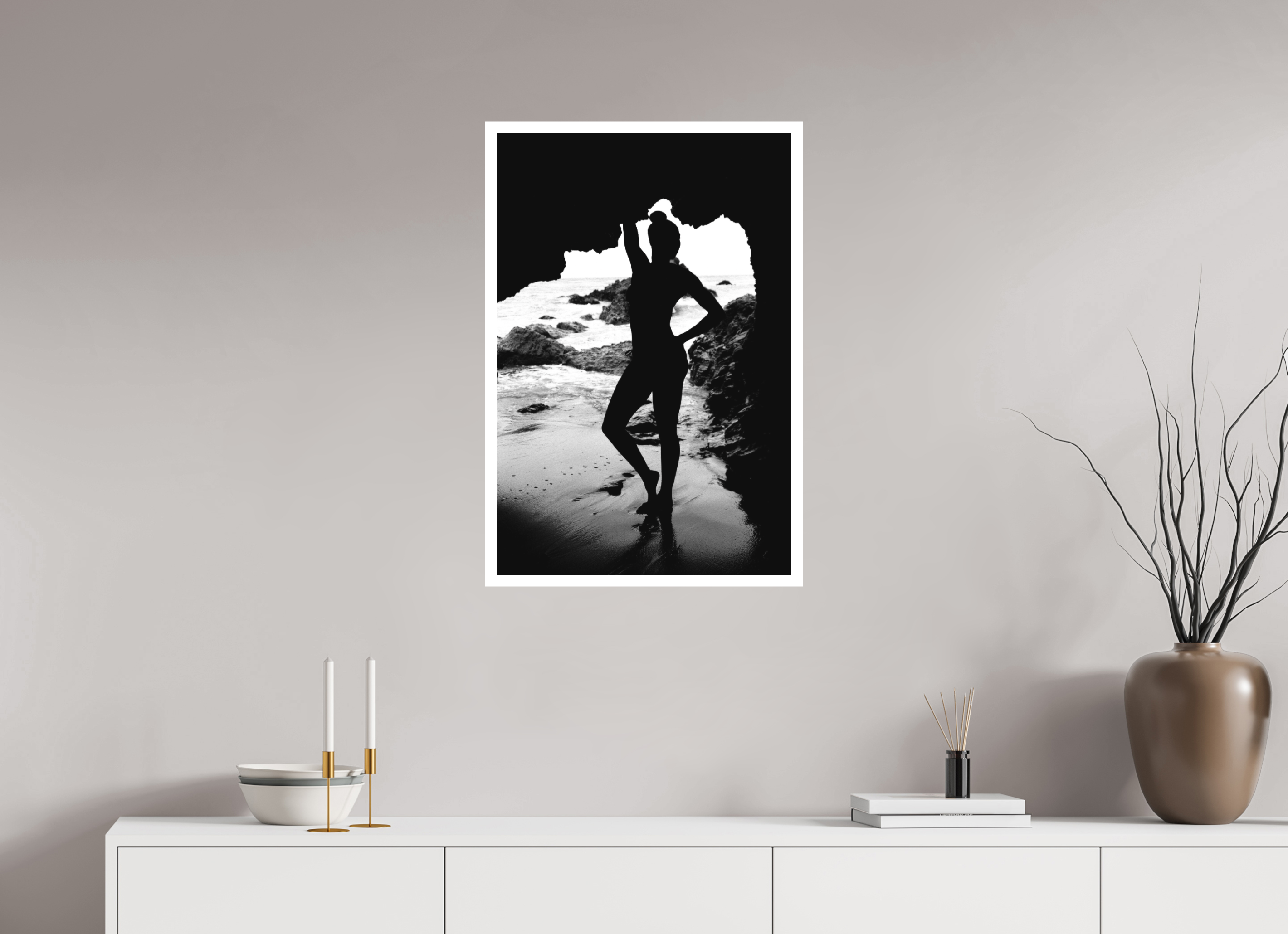 20 x 30″, Hahnemuhle Ultra-Smooth Leo Carrillo State Beach Three