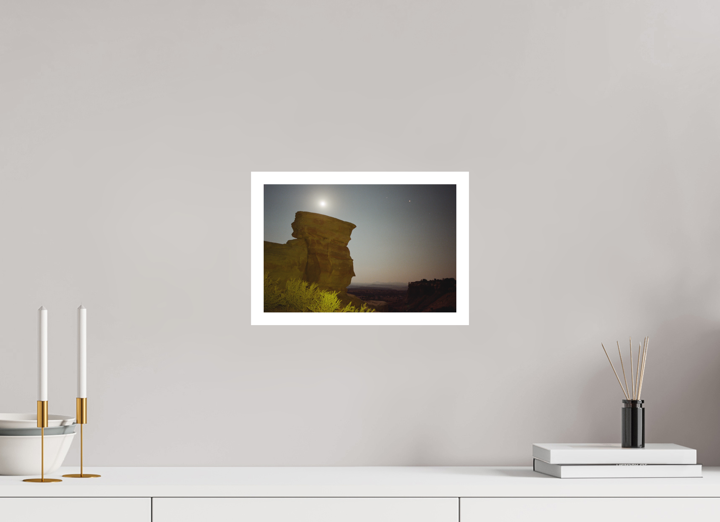 12 x 8″, Hahnemuhle Ultra-Smooth Full Moon Utah Salt Wash Three